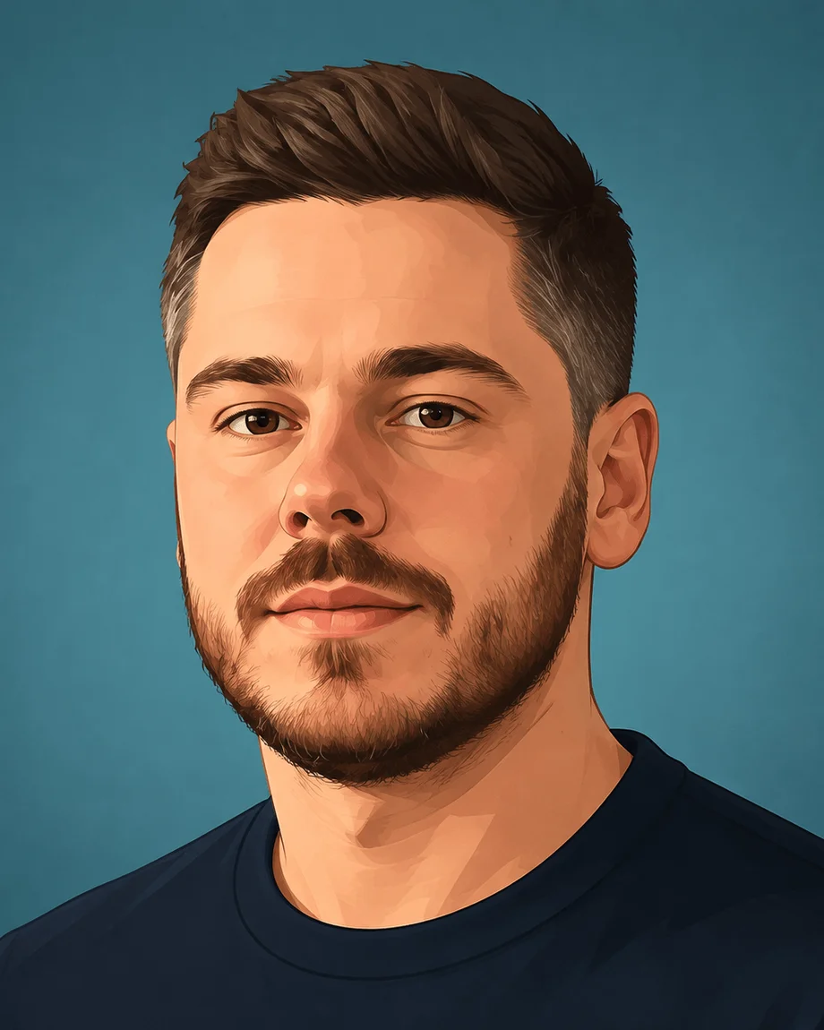 Portrait illustré de Maxime Bignolet